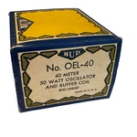 Bud Coil No. OEL-40 Metetr 75 Watt Oscillator & Buffer For Ham Radio. Fixed Price $55.00.