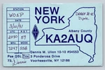 Ham Radio Qsl KA2AUQ New York Usa 1991 Drake TR-4C Dipole Design. Fixed Price $15.99.