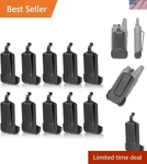 10 Pack Walkie Talkie Belt Clips - Lightweight & Easy Installation Accessory. Fixed Price $23.15.