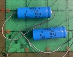 8UF 250V Cornell Dubilier Axial Capacitor WBR8-250 Industrial Grade Audio 2PCS. Fixed Price $22.79.