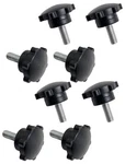 4 Lot Roadpro RPKN-5P Cb Black Plastic Oem 5MM Thread Replacement Knobs Bag Of 2. Fixed Price $20.95.
