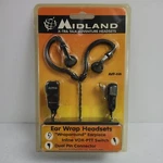 Midland AVP-H4 Black Headset Brand New Sealed Wraparound Earpiece Nos. Fixed Price $15.99.