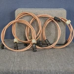 Four 40" Bnc Patch Cables Tfe Teflon M17/128-RG400 Tensolite Mil-spec Coax. Fixed Price $34.95.
