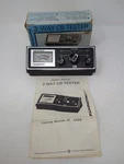 Vintage Micronta 3-WAY Cb Tester Black By Radio Shack Cat No 21-526A. Fixed Price $19.99.