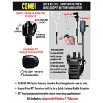 Earphone Connection Combi Quick Release Adapter + Wireless Ptt For Motorola Xts. Fixed Price $129.99.