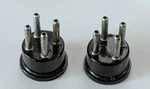 2 Vintage Amphenol 91-MPM4L Pin Mini Plugs / Connectors. Fixed Price $10.00.