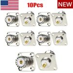 10PCS Uhf Female Jack SO-239 Bulkhead Panel Chassis Solder Cup Mount Connectors. Fixed Price $15.99.