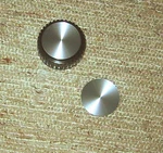 Pair Of Spun Aluminum Inlay For Drake B-line Tuning Knobs. Fixed Price $10.00.