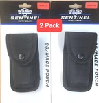 2) Uncle Mike's Sentinel Oc/mace Pouch Black Nylon Small 89070 *** 2-PACK. Fixed Price $16.49.