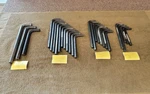 27 Kgm Allen Cp L-shaped Hex Wrench Key Set Sae 3/4" 5/8" 9/16" 1/2". Fixed Price $136.43.