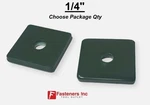 1/4" Green Square Washers For Unistrut Channel P1062 (perma Coated). Fixed Price $176.90.