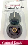 Radio Shack 1/4" Hexagonal Control Knobs 274-407 Pkg Of. Fixed Price $12.00.