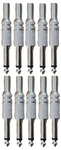 10 Lot Vanco PP18X Silver Tone Metal Plug 1/4 Threaded Audio Adapters. Fixed Price $32.95.