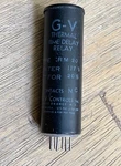 G-v Controls Type RM-20 Heater 117V 20SEC Thermal Time Delay Relay Pin. Fixed Price $10.00.