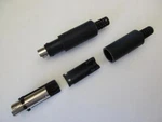 1X Mini Male Din Connector Inline Cable Mount 3, 5, 6, 7, 8 Pin Ema 9MM Dia. Fixed Price $9.50.