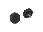 Workman KN-6P Black Plastic 6MM Radio Bracket Knobs (2 Pack). Fixed Price $9.29.